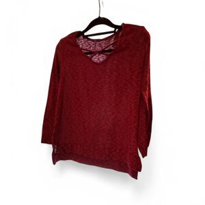 Modcloth Women's Burgundy and Purple Shirt